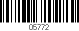 Código de barras (EAN, GTIN, SKU, ISBN): '05772'