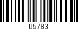 Código de barras (EAN, GTIN, SKU, ISBN): '05783'