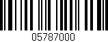 Código de barras (EAN, GTIN, SKU, ISBN): '05787000'