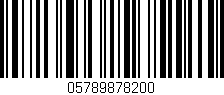 Código de barras (EAN, GTIN, SKU, ISBN): '05789878200'