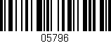 Código de barras (EAN, GTIN, SKU, ISBN): '05796'