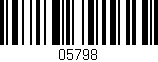 Código de barras (EAN, GTIN, SKU, ISBN): '05798'