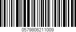 Código de barras (EAN, GTIN, SKU, ISBN): '0579806211009'