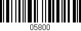 Código de barras (EAN, GTIN, SKU, ISBN): '05800'