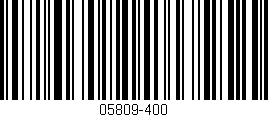 Código de barras (EAN, GTIN, SKU, ISBN): '05809-400'