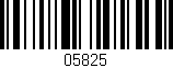 Código de barras (EAN, GTIN, SKU, ISBN): '05825'