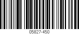 Código de barras (EAN, GTIN, SKU, ISBN): '05827-450'
