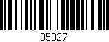Código de barras (EAN, GTIN, SKU, ISBN): '05827'