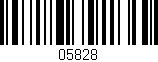 Código de barras (EAN, GTIN, SKU, ISBN): '05828'