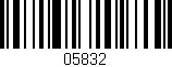 Código de barras (EAN, GTIN, SKU, ISBN): '05832'
