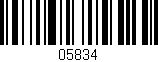 Código de barras (EAN, GTIN, SKU, ISBN): '05834'