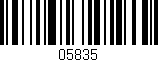 Código de barras (EAN, GTIN, SKU, ISBN): '05835'