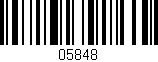 Código de barras (EAN, GTIN, SKU, ISBN): '05848'