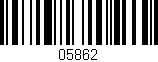 Código de barras (EAN, GTIN, SKU, ISBN): '05862'