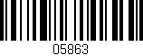 Código de barras (EAN, GTIN, SKU, ISBN): '05863'