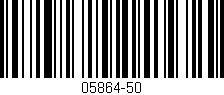 Código de barras (EAN, GTIN, SKU, ISBN): '05864-50'