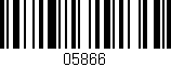 Código de barras (EAN, GTIN, SKU, ISBN): '05866'
