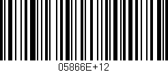 Código de barras (EAN, GTIN, SKU, ISBN): '05866E+12'