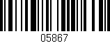 Código de barras (EAN, GTIN, SKU, ISBN): '05867'