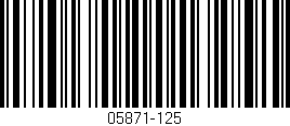 Código de barras (EAN, GTIN, SKU, ISBN): '05871-125'