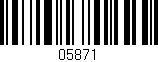 Código de barras (EAN, GTIN, SKU, ISBN): '05871'