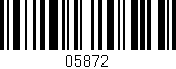 Código de barras (EAN, GTIN, SKU, ISBN): '05872'