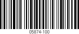 Código de barras (EAN, GTIN, SKU, ISBN): '05874-100'