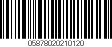 Código de barras (EAN, GTIN, SKU, ISBN): '05878020210120'