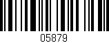 Código de barras (EAN, GTIN, SKU, ISBN): '05879'