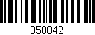Código de barras (EAN, GTIN, SKU, ISBN): '058842'