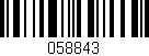Código de barras (EAN, GTIN, SKU, ISBN): '058843'