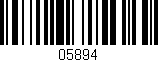 Código de barras (EAN, GTIN, SKU, ISBN): '05894'