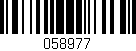 Código de barras (EAN, GTIN, SKU, ISBN): '058977'