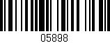 Código de barras (EAN, GTIN, SKU, ISBN): '05898'