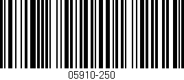 Código de barras (EAN, GTIN, SKU, ISBN): '05910-250'