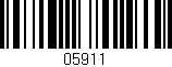 Código de barras (EAN, GTIN, SKU, ISBN): '05911'