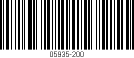Código de barras (EAN, GTIN, SKU, ISBN): '05935-200'