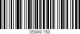 Código de barras (EAN, GTIN, SKU, ISBN): '05940-150'
