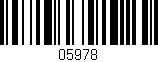 Código de barras (EAN, GTIN, SKU, ISBN): '05978'
