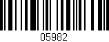 Código de barras (EAN, GTIN, SKU, ISBN): '05982'