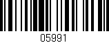 Código de barras (EAN, GTIN, SKU, ISBN): '05991'