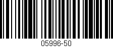 Código de barras (EAN, GTIN, SKU, ISBN): '05996-50'