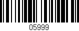 Código de barras (EAN, GTIN, SKU, ISBN): '05999'