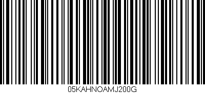 Código de barras (EAN, GTIN, SKU, ISBN): '05KAHNOAMJ200G'