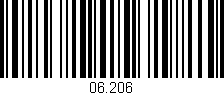 Código de barras (EAN, GTIN, SKU, ISBN): '06.206'