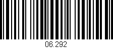 Código de barras (EAN, GTIN, SKU, ISBN): '06.292'