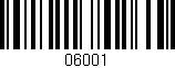 Código de barras (EAN, GTIN, SKU, ISBN): '06001'