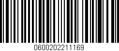 Código de barras (EAN, GTIN, SKU, ISBN): '0600202211169'