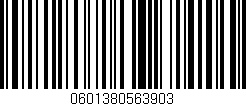 Código de barras (EAN, GTIN, SKU, ISBN): '0601380563903'