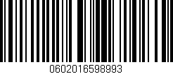Código de barras (EAN, GTIN, SKU, ISBN): '0602016598993'